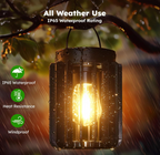LED Solar Iron Basket Tungsten Lamp