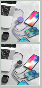 Super Fast Charging Three-in-One Cable