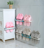 Wall-Mounted Slipper Storage Folding Shelf