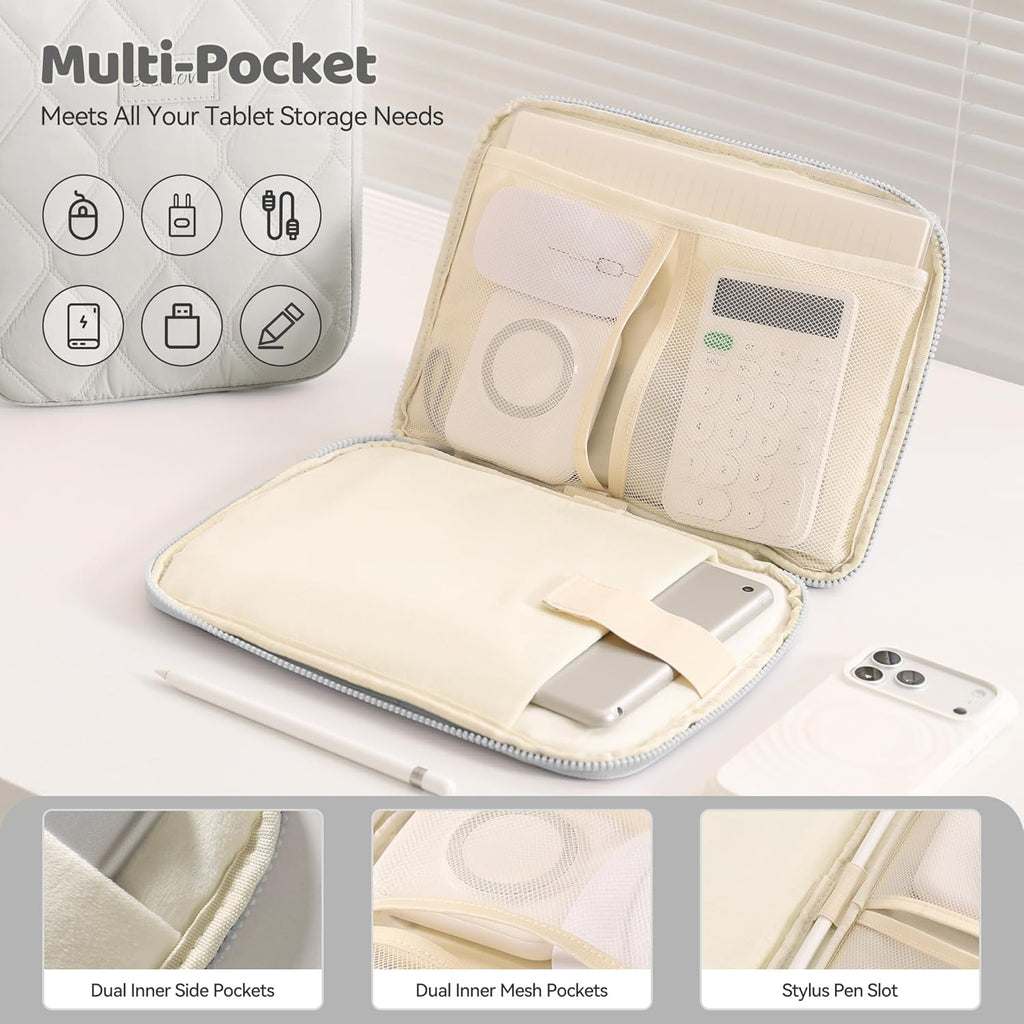 Quilted Soft Organizer with Tablet Storage