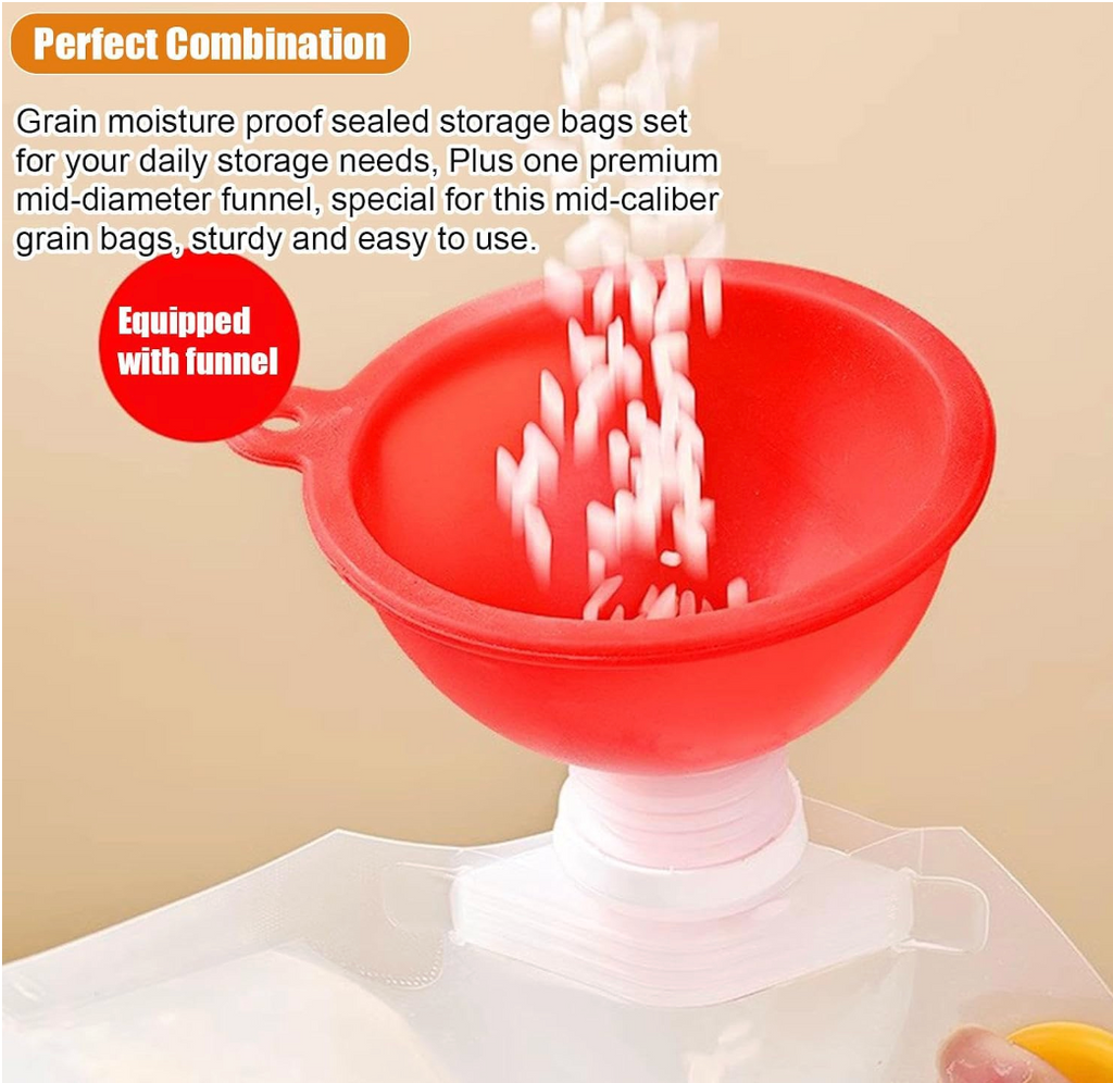 Reusable Storage Sealed Bag with Spout and Handle