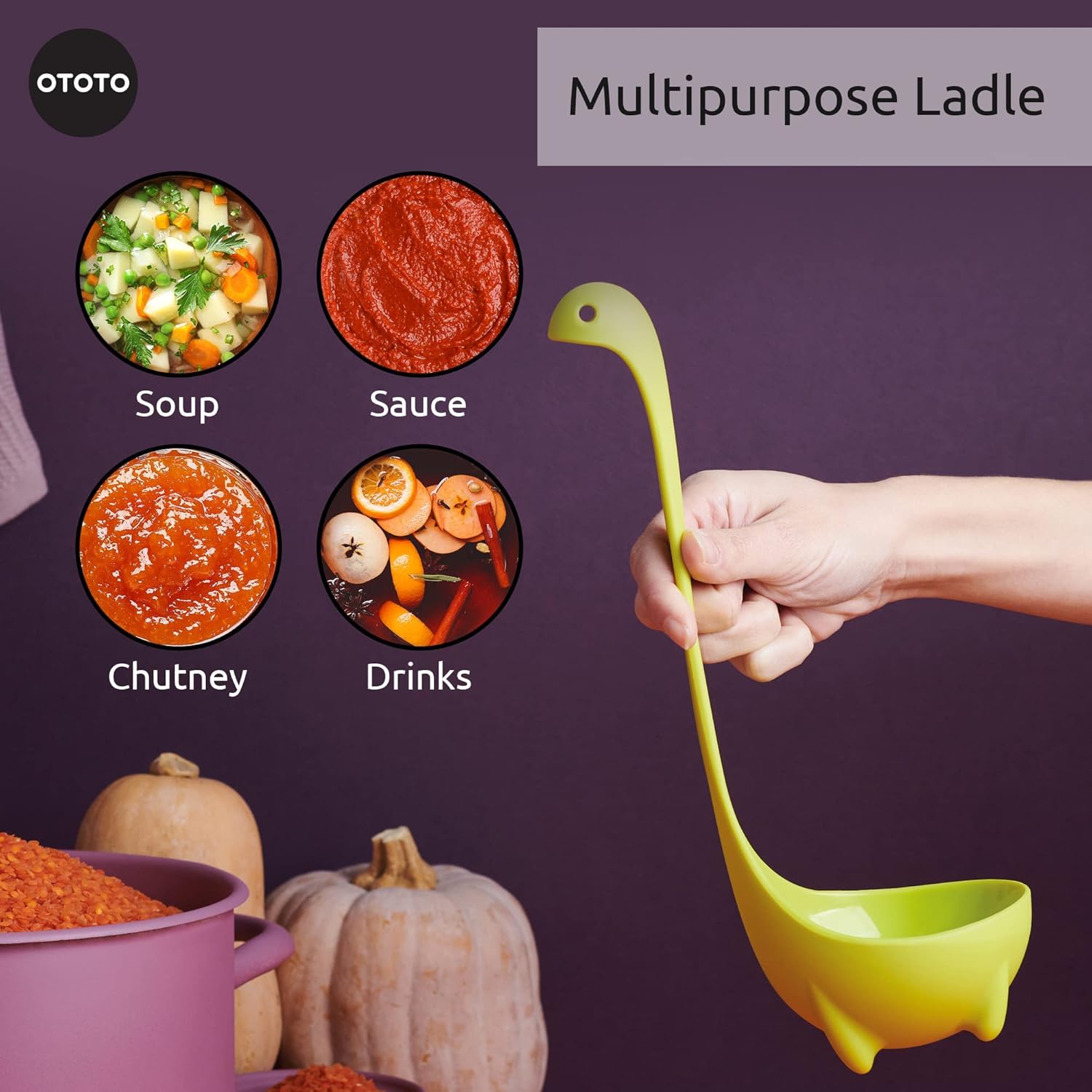 Heat Resistant Loch Ness Design Ladle