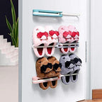Wall-Mounted Slipper Storage Folding Shelf