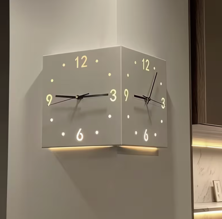 Double Sided LED Wall Clock