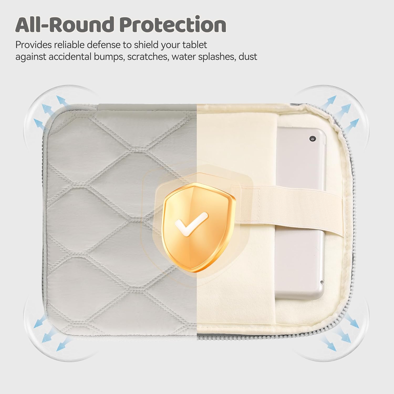 Quilted Soft Organizer with Tablet Storage