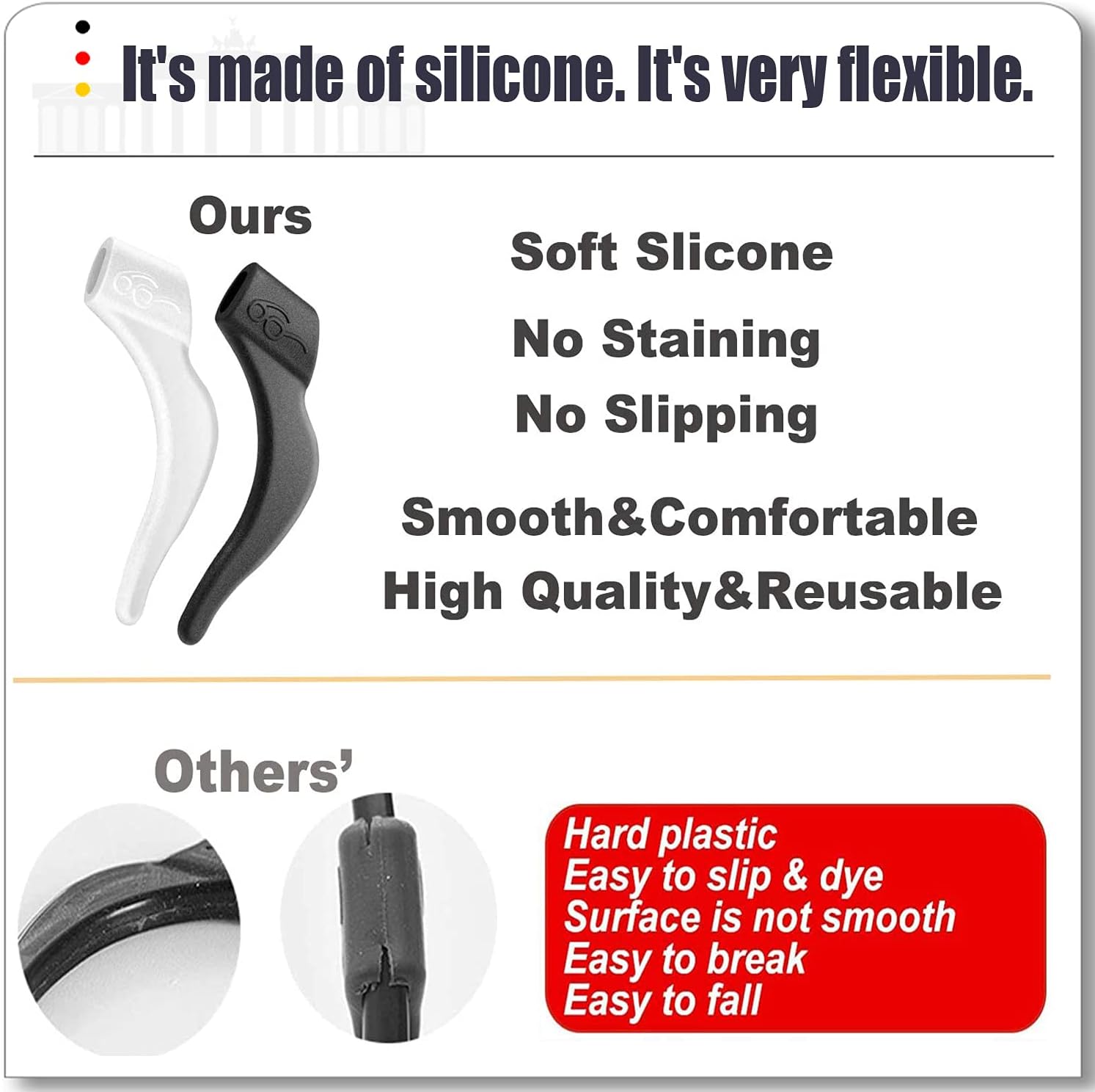 Anti-Slip Ear Specs Holder
