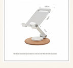 Folding Desktop Mobile Phone Holder with 360° Rotating Base