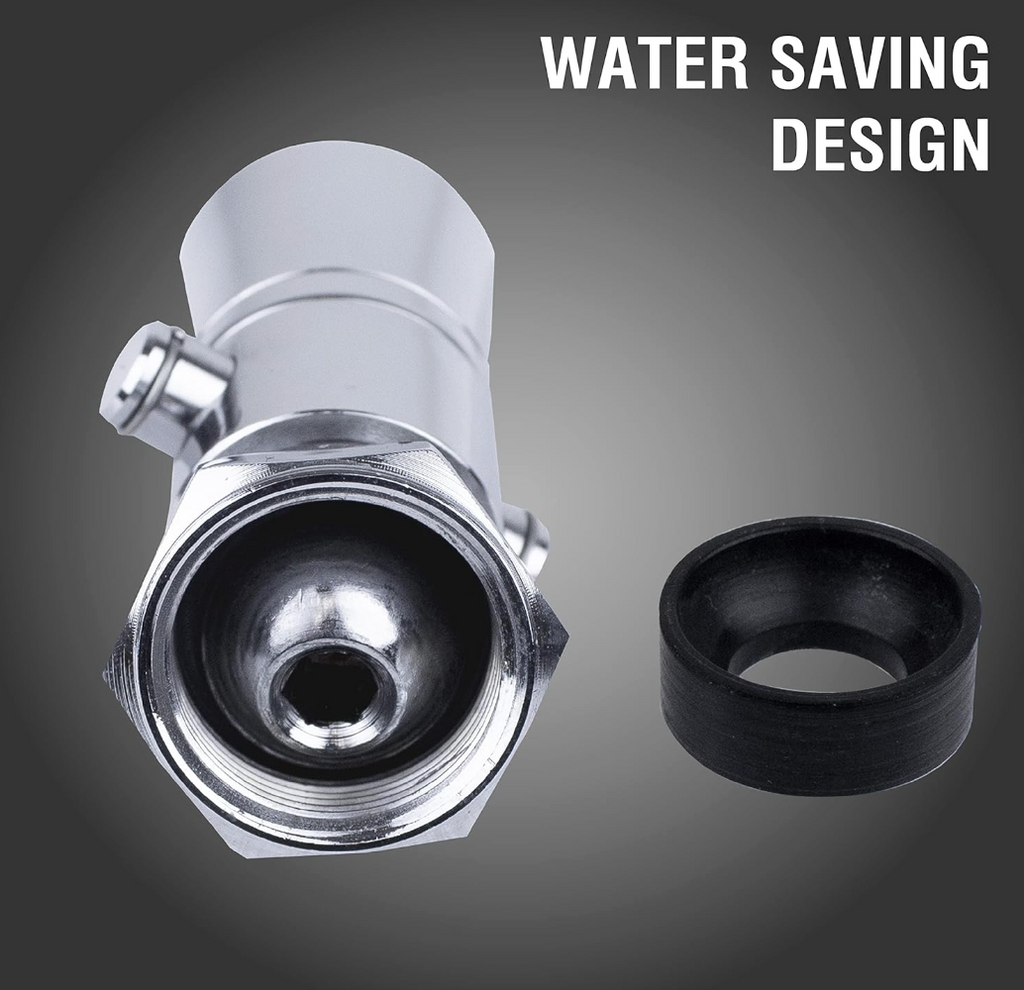 Water Saving Showerhead With Push Button Flow Control